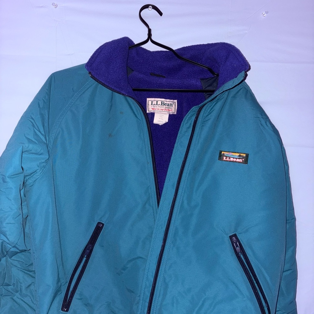 L.L. Bean Teal and Purple Lightweight Jacket